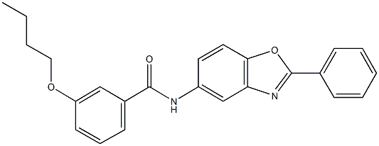 3-butoxy-N-(2-phenyl-1,3-benzoxazol-5-yl)benzamide Struktur