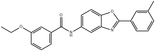 3-ethoxy-N-[2-(3-methylphenyl)-1,3-benzoxazol-5-yl]benzamide Struktur