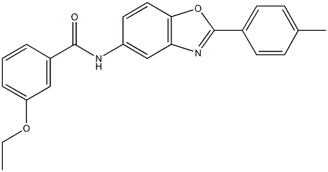 3-ethoxy-N-[2-(4-methylphenyl)-1,3-benzoxazol-5-yl]benzamide Struktur