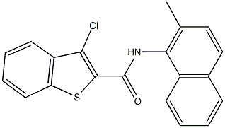 3-chloro-N-(2-methyl-1-naphthyl)-1-benzothiophene-2-carboxamide Struktur