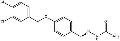 4-[(3,4-dichlorobenzyl)oxy]benzaldehyde semicarbazone Struktur