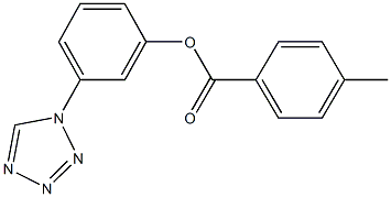 3-(1H-tetraazol-1-yl)phenyl 4-methylbenzoate Struktur