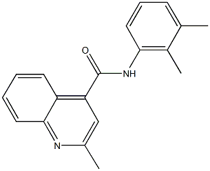 N-(2,3-dimethylphenyl)-2-methyl-4-quinolinecarboxamide Struktur