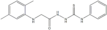 2-[(2,5-dimethylanilino)acetyl]-N-phenylhydrazinecarbothioamide Struktur