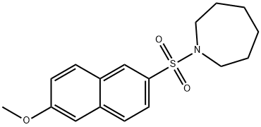 1-[(6-methoxy-2-naphthyl)sulfonyl]azepane Struktur