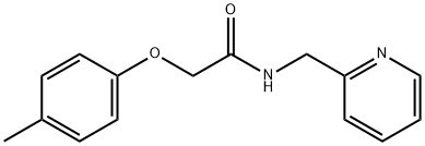 2-(4-methylphenoxy)-N-(2-pyridinylmethyl)acetamide Struktur