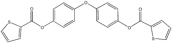 4-{4-[(2-thienylcarbonyl)oxy]phenoxy}phenyl 2-thiophenecarboxylate Struktur