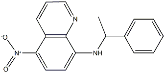 5-nitro-8-[(1-phenylethyl)amino]quinoline Struktur