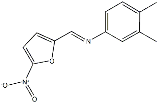 3,4-dimethyl-N-[(5-nitro-2-furyl)methylene]aniline Struktur