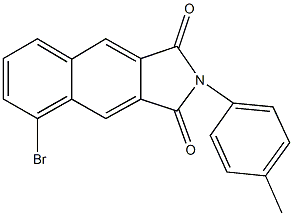 5-bromo-2-(4-methylphenyl)-1H-benzo[f]isoindole-1,3(2H)-dione Struktur