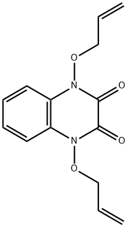 1,4-bis(prop-2-enyloxy)-1,4-dihydroquinoxaline-2,3-dione Struktur