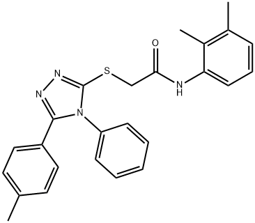 N-(2,3-dimethylphenyl)-2-{[5-(4-methylphenyl)-4-phenyl-4H-1,2,4-triazol-3-yl]sulfanyl}acetamide Struktur