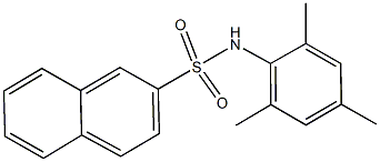 N-mesityl-2-naphthalenesulfonamide Struktur