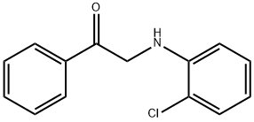 2-(2-chloroanilino)-1-phenylethanone Struktur