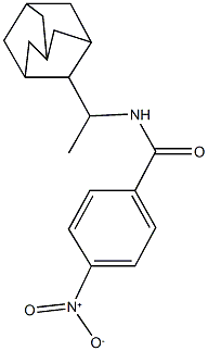 N-[1-(2-adamantyl)ethyl]-4-nitrobenzamide Struktur