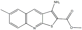 methyl 3-amino-6-methylthieno[2,3-b]quinoline-2-carboxylate Struktur