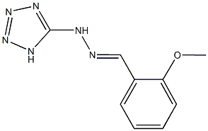 2-methoxybenzaldehyde 1H-tetraazol-5-ylhydrazone Struktur