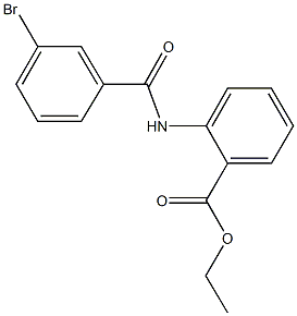 ethyl 2-[(3-bromobenzoyl)amino]benzoate Struktur