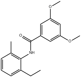 N-(2-ethyl-6-methylphenyl)-3,5-dimethoxybenzamide Struktur