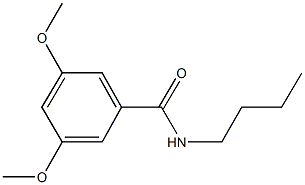 N-butyl-3,5-dimethoxybenzamide Struktur