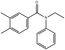 N-ethyl-3,4-dimethyl-N-phenylbenzamide Struktur