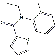 N-ethyl-N-(2-methylphenyl)-2-furamide Struktur