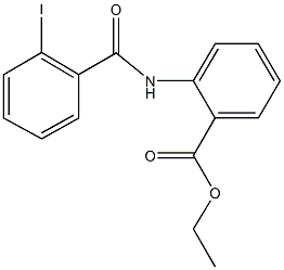 ethyl 2-[(2-iodobenzoyl)amino]benzoate Struktur