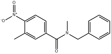 N-benzyl-4-nitro-N,3-dimethylbenzamide Struktur