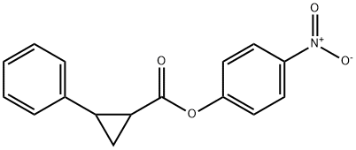 4-nitrophenyl 2-phenylcyclopropanecarboxylate Struktur