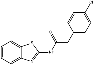 N-(1,3-benzothiazol-2-yl)-2-(4-chlorophenyl)acetamide Struktur