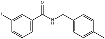 3-iodo-N-(4-methylbenzyl)benzamide Struktur