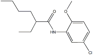 N-(5-chloro-2-methoxyphenyl)-2-ethylhexanamide Struktur