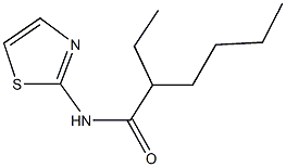 2-ethyl-N-(1,3-thiazol-2-yl)hexanamide Struktur