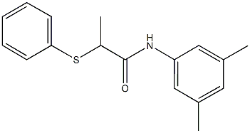 N-(3,5-dimethylphenyl)-2-(phenylsulfanyl)propanamide Struktur