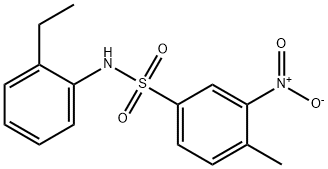 N-(2-ethylphenyl)-3-nitro-4-methylbenzenesulfonamide Struktur