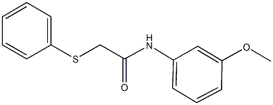 N-(3-methoxyphenyl)-2-(phenylsulfanyl)acetamide Struktur