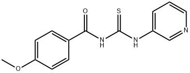 N-(4-methoxybenzoyl)-N'-(3-pyridinyl)thiourea Struktur