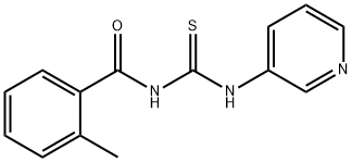 N-(2-methylbenzoyl)-N'-(3-pyridinyl)thiourea Struktur