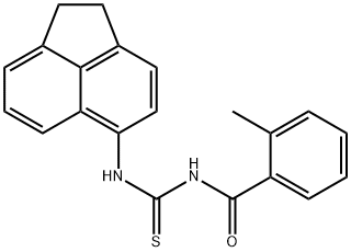 N-(1,2-dihydro-5-acenaphthylenyl)-N'-(2-methylbenzoyl)thiourea Struktur