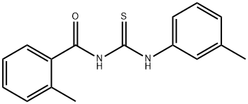 N-(2-methylbenzoyl)-N'-(3-methylphenyl)thiourea Struktur