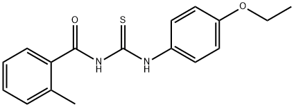 N-(4-ethoxyphenyl)-N'-(2-methylbenzoyl)thiourea Struktur