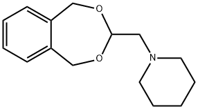 1-(1,5-dihydro-2,4-benzodioxepin-3-ylmethyl)piperidine Struktur