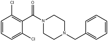 1-benzyl-4-(2,6-dichlorobenzoyl)piperazine Struktur