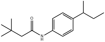 N-(4-sec-butylphenyl)-3,3-dimethylbutanamide Struktur