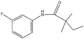 N-(3-fluorophenyl)-2,2-dimethylbutanamide Struktur