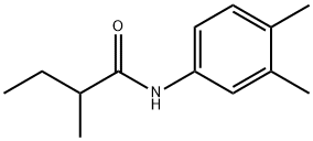 N-(3,4-dimethylphenyl)-2-methylbutanamide Struktur