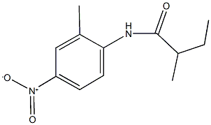 N-{4-nitro-2-methylphenyl}-2-methylbutanamide Struktur