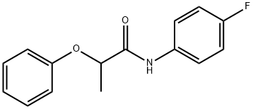 N-(4-fluorophenyl)-2-phenoxypropanamide Struktur