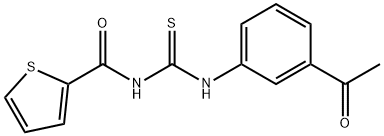 N-(3-acetylphenyl)-N'-(2-thienylcarbonyl)thiourea Struktur