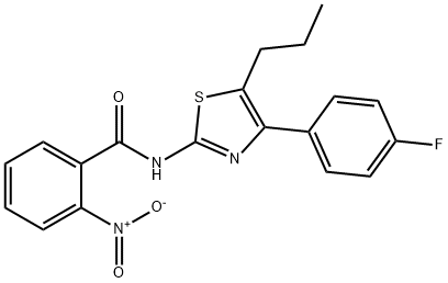 N-[4-(4-fluorophenyl)-5-propyl-1,3-thiazol-2-yl]-2-nitrobenzamide Struktur